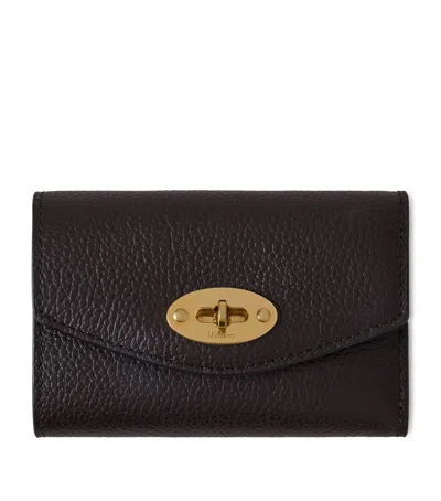 Mulberry Leather Folded Darley Wallet In Black