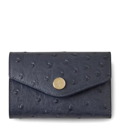 Mulberry Leather Folded Multi-card Wallet In Black