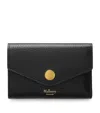 Mulberry Leather Folded Multi-card Wallet In Black