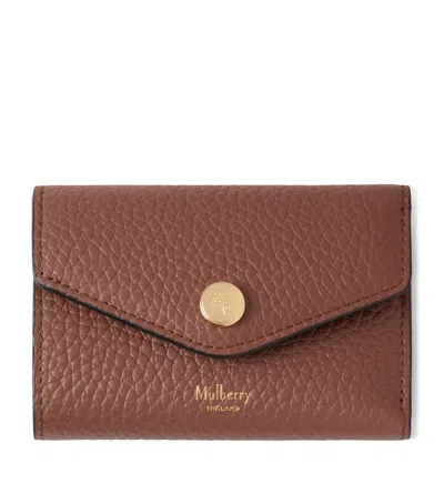 Mulberry Leather Folded Multi-card Wallet In Brown
