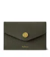Mulberry Folded Multi-card Wallet Juniper Green In Gray