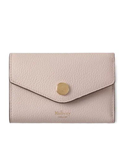 Mulberry Leather Folded Wallet In Pink