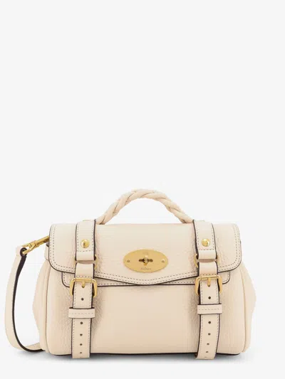 Mulberry Leather Handbag In White