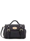 Mulberry 'alexa' Black Handbag With Adjustable And Removable Shoulder Strap And Magnetic Closure