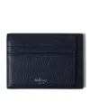 Mulberry Leather Heritage Logo Card Holder In Neutral