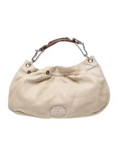 Pre-owned Mulberry Leather Hobo In Neutrals