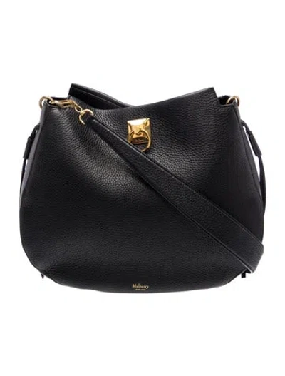 Pre-owned Mulberry Leather Iris Large In Black