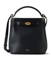 Mulberry 'small Islington' Black Bucket Bag With Twist Lock Closure In Black