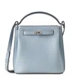 Mulberry Small Islington Leather Bucket Bag In Blue