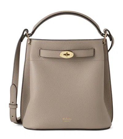 Mulberry Leather Islington Bucket Bag In Neutral