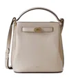 Mulberry 'islington Mini' White Bucket Bag With Turn-lock Closure And Logo In White