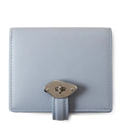 Mulberry Lana Bi-fold Leather Wallet In Blue