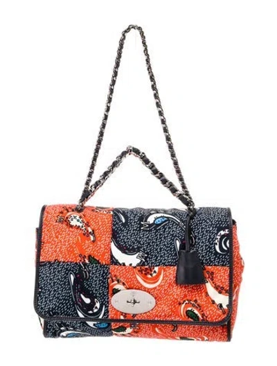 Pre-owned Mulberry Leather Lily In Blue