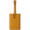 Mulberry Leather Luggage Tag In Deep Amber