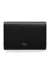 Mulberry Leather Medium Continental Wallet In Black