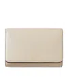 Mulberry Leather Medium Continental Wallet In White