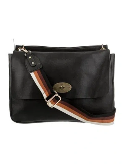 Pre-owned Mulberry Leather Messenger Bag In Black