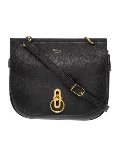 Pre-owned Mulberry Leather Messenger Bag In Black