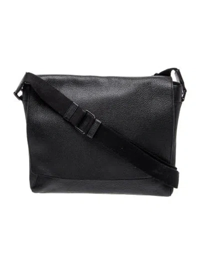 Pre-owned Mulberry Leather Messenger Bag In Black