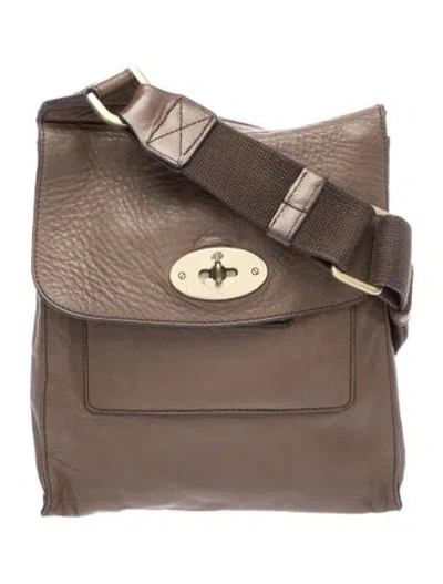 Pre-owned Mulberry Leather Messenger Bag In Brown