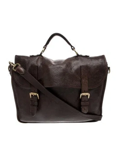 Pre-owned Mulberry Leather Messenger Bag In Brown