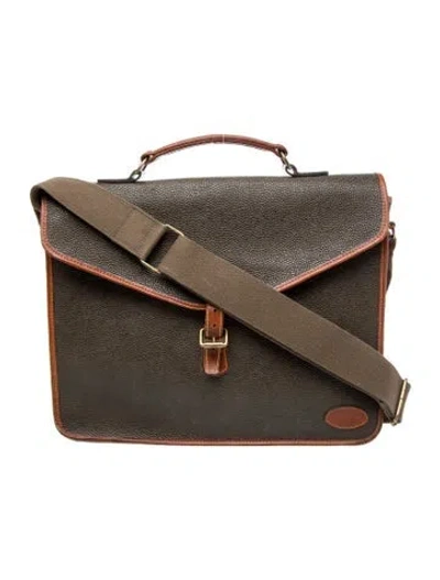 Pre-owned Mulberry Leather Messenger Bag In Brown