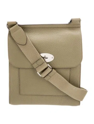 Pre-owned Mulberry Leather Messenger Bag In Green