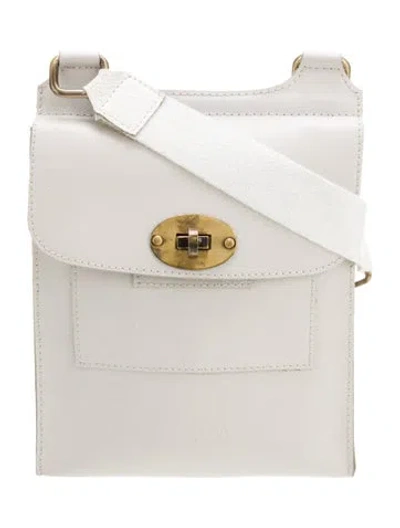 Pre-owned Mulberry Leather Messenger Bag In Neutral
