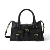 Mulberry Mini Roxanne Black High Shine Leather In Black