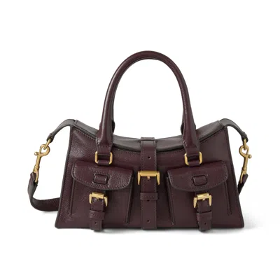 Mulberry Mini Roxanne In Burgundy