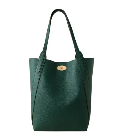 Mulberry North South Bayswater Leather Tote Bag In  Green