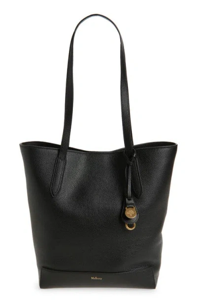 Mulberry Leather North/south Shopper Tote In Black