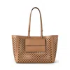 Mulberry Leather Perforated Tote Toffee In Brown