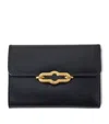 Mulberry Pimlico Leather Compact Wallet In Black