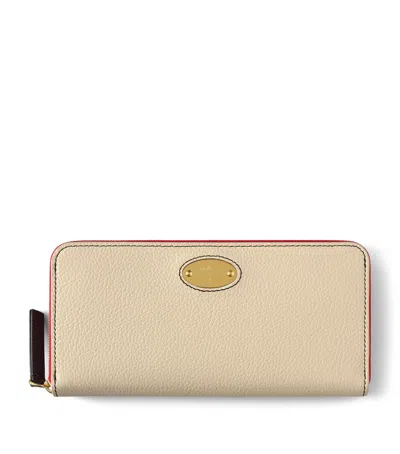 Mulberry Leather Plaque Purse In Neutral