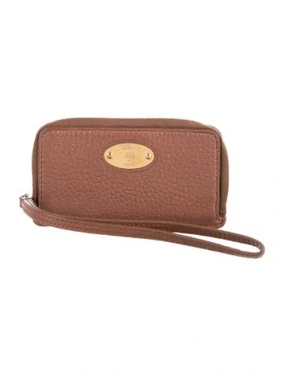 Pre-owned Mulberry Leather Pouch In Brown