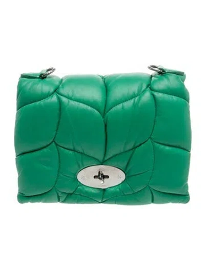Pre-owned Mulberry Leather Pouch In Green