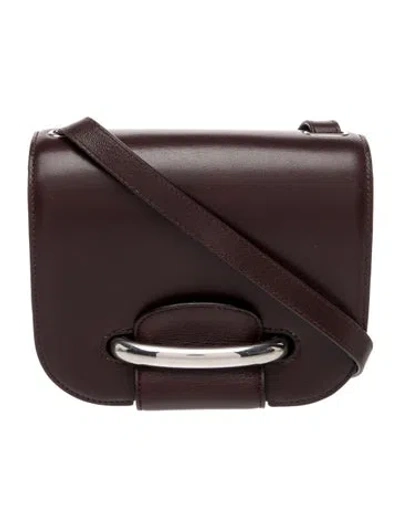 Pre-owned Mulberry Leather Selwood In Burgundy