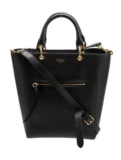 Pre-owned Mulberry Leather Shoulder Bag In Black