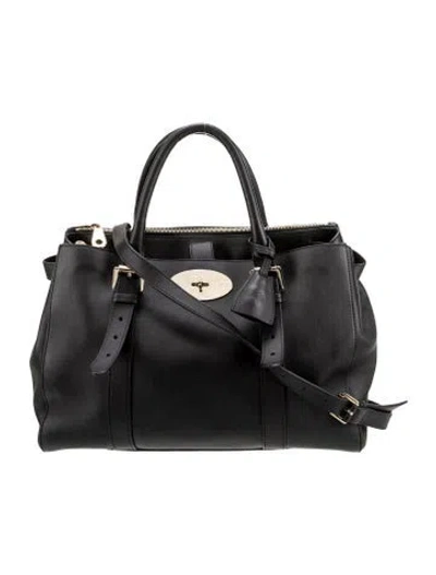 Pre-owned Mulberry Leather Shoulder Bag In Black