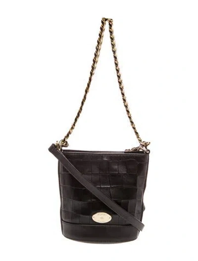 Pre-owned Mulberry Leather Shoulder Bag In Black