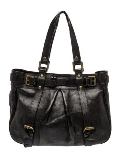 Pre-owned Mulberry Leather Shoulder Bag In Black