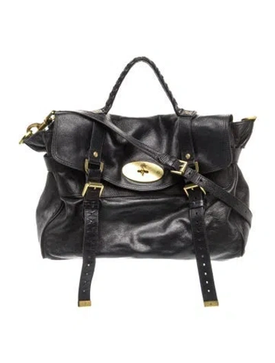 Pre-owned Mulberry Leather Shoulder Bag In Black