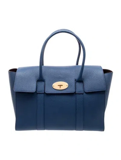 Pre-owned Mulberry Leather Shoulder Bag In Blue