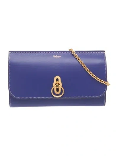 Pre-owned Mulberry Leather Shoulder Bag In Blue