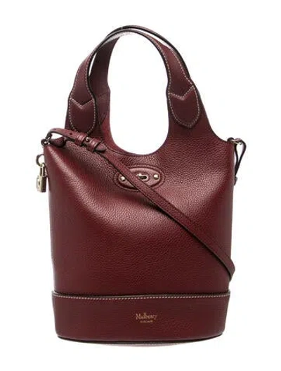 Pre-owned Mulberry Leather Shoulder Bag In Burgundy
