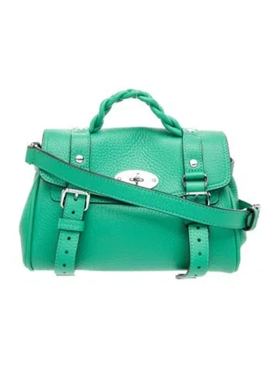 Pre-owned Mulberry Leather Shoulder Bag In Green