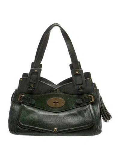 Pre-owned Mulberry Leather Shoulder Bag In Green