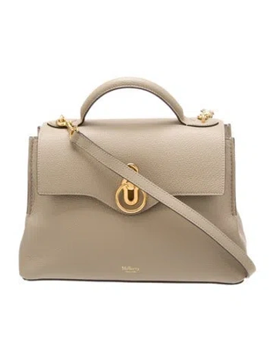 Pre-owned Mulberry Leather Shoulder Bag In Neutral