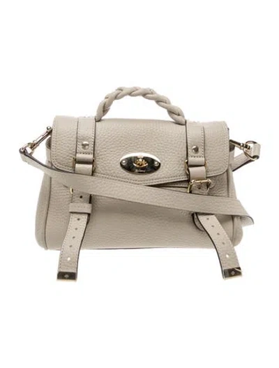 Pre-owned Mulberry Leather Shoulder Bag In Neutrals